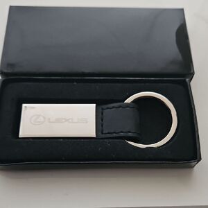 Silver and Black Keychain